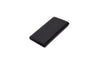 Black leather long wallet
