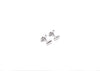 Silver silhouette crest cufflinks without rhinestones
