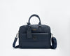 Blue business bag with front pocket and dalkbit logo