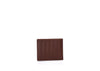 Brown leather croc wallet