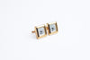 Gold Square Clock Cufflinks