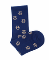 Blue Dalk-Bit Socks