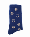 Blue Dalk-Bit Socks