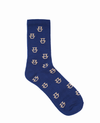 Blue Dalk-Bit Socks