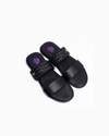 Black Slippers with weave