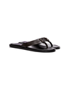 Brown Leather Slide with Black Dalk-bit logo