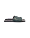Green and Brown Slide with Silhouette logo