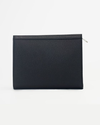 Black clutch Bag with Embossed dalk-bit logo