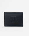 Black clutch Bag with Embossed dalk-bit logo