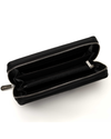 Black leather male purse