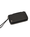 Black leather male purse