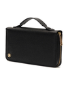 Black leather male purse