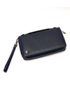 Blue leather male purse