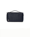 Blue leather male purse