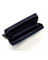 Blue leather male purse