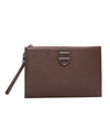 Brown TTD Clutch Purse with Dalk-bit