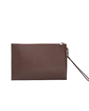 Brown TTD Clutch Purse with Dalk-bit