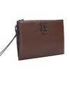Brown TTD Clutch Purse with Dalk-bit