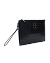 Black Croc Clutch Purse