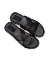 Male Black Gold Slippers