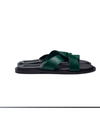 Male Green Gold Slippers