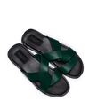 Male Green Gold Slippers