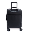 Black Leather Luggage with front pocket