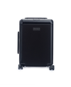 Black Embossed Luggage With Wide Handle