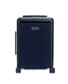 Blue Embossed Luggage With Wide Handle