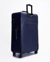 Blue 30inches Leather luggage with Dalk-bit logo
