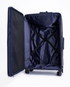 Blue 30inches Leather luggage with Dalk-bit logo