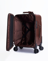 Cinnamon Brown leather luggage with Dalk-bit logo