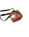 Tan and Gray bag with Dalk-bit logo