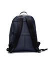 Blue and Gray leather backpack
