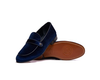 Blue Velvet Loafers