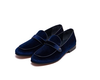 Blue Velvet Loafers