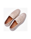 Beige uptown suede loafers